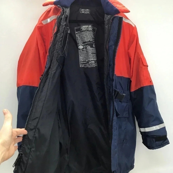 Stearns Men’s Windward Flotation Jacket Orange/Navy Winter Size XL - Picture 7 of 15